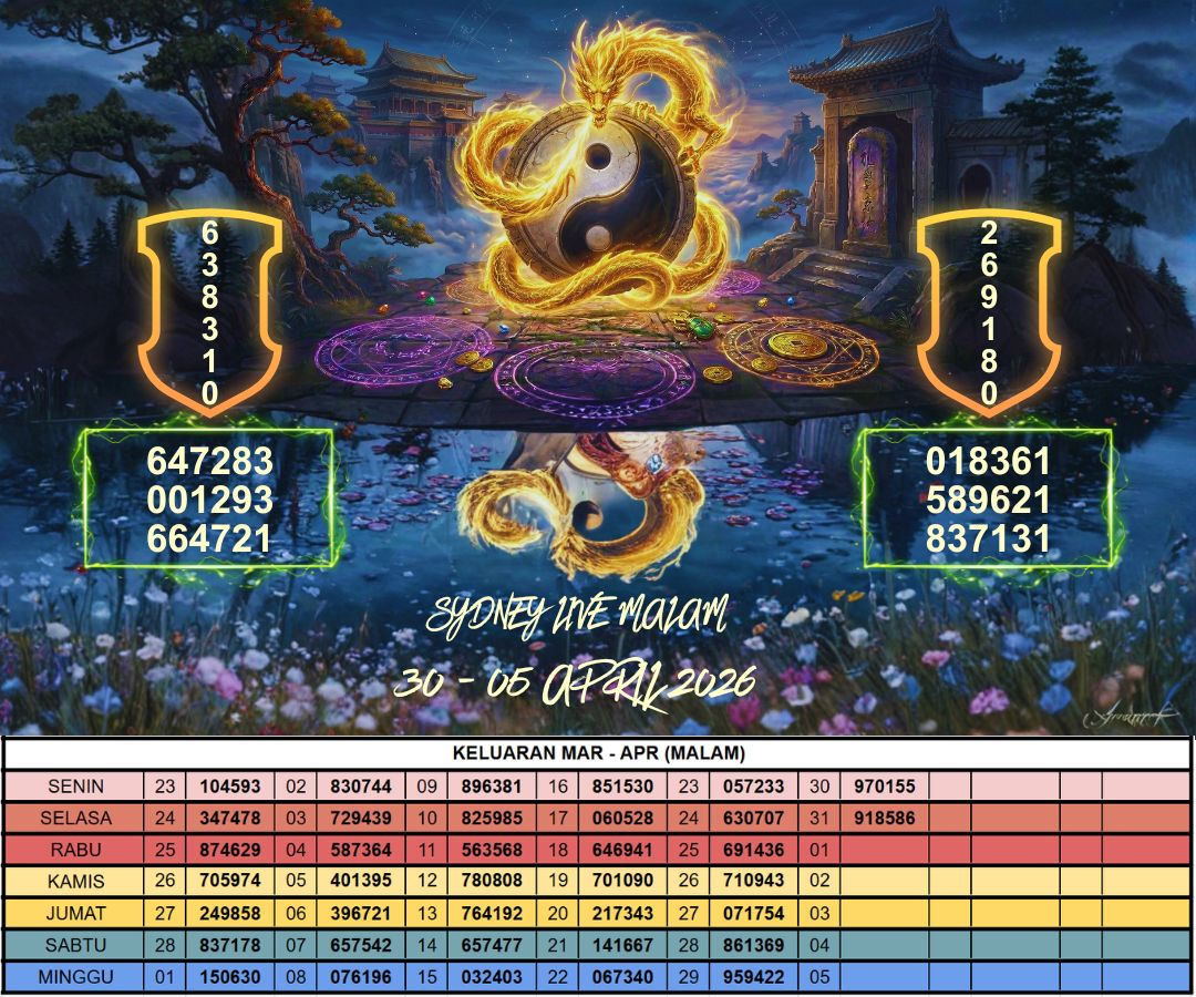SYDNEY LIVE MALAM 30 - 05 APRIL 2026
